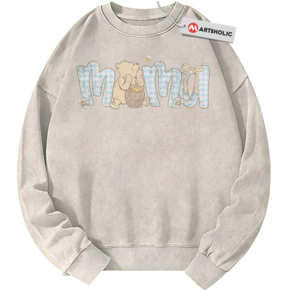 Winnie the Pooh Sweatshirt, Mama Sweatshirt, Mother's Day Sweatshirt, Animated Sweatshirt, Vintage Sweater