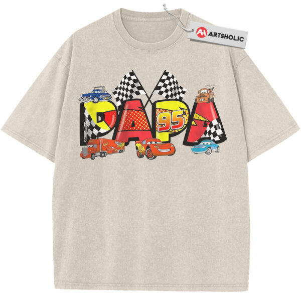 Lightning McQueen Shirt, Cars Shirt, Papa Shirt, Father's Day Shirt, Animated Shirt, Vintage T-Shirt