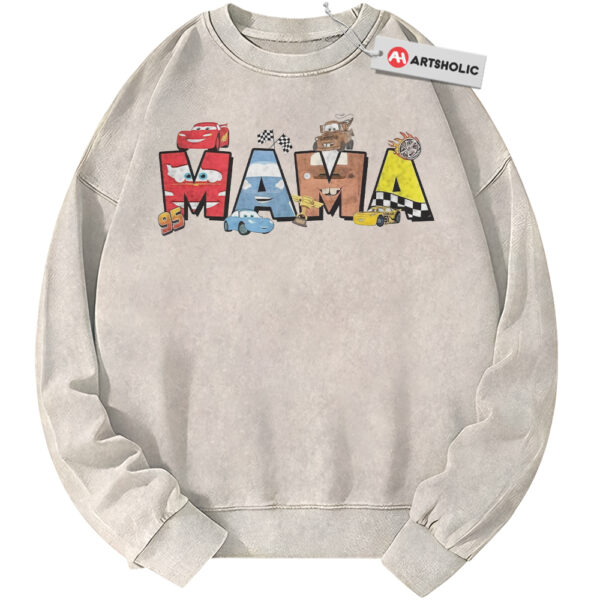Lightning McQueen Sweatshirt, Cars Sweatshirt, Mama Sweatshirt, Mother's Day Sweatshirt, Animated Sweatshirt, Vintage Sweater
