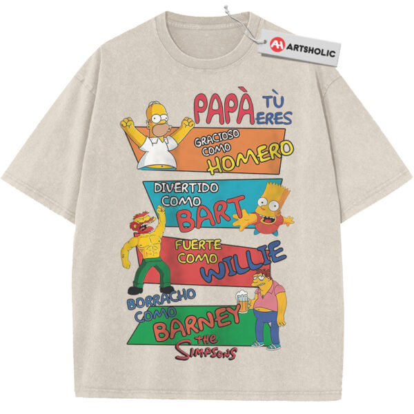 The Simpsons Shirt, Papa Shirt, Father's Day Shirt, Animated Shirt, Vintage T-Shirt