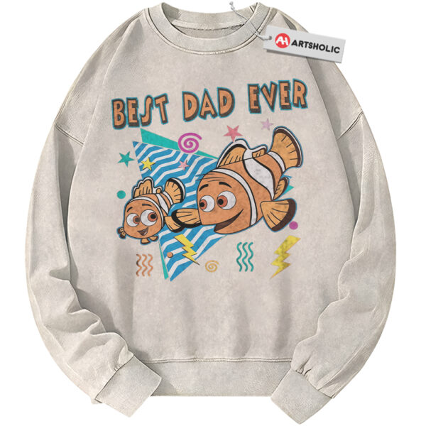 Best Dad Ever Sweatshirt, Finding Nemo Sweatshirt, Father's Day Sweatshirt, Animated Sweatshirt, Vintage Sweater
