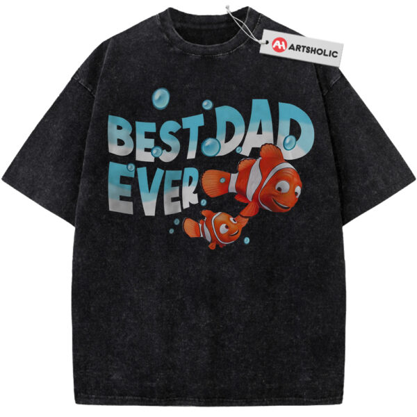 Best Dad Ever Shirt, Finding Nemo Shirt, Father's Day Shirt, Animated Shirt, Vintage T-Shirt