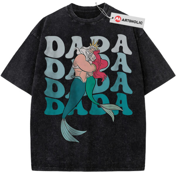 King Triton and Ariel Shirt, The Little Mermaid Shirt, Father's Day Shirt, Animated Shirt, Vintage T-Shirt