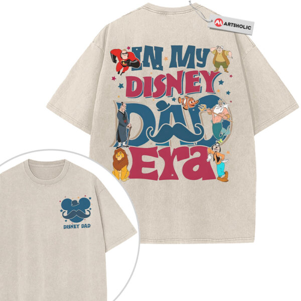 In My Disney Dad Era Shirt, Disney Characters Shirt, Father's Day Shirt, Animated Shirt, Vintage Tee 2-Sided