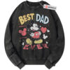 Best Dad Ever Sweatshirt, Mickey Mouse Sweatshirt, Father's Day Sweatshirt, Animated Sweatshirt, Vintage Sweater