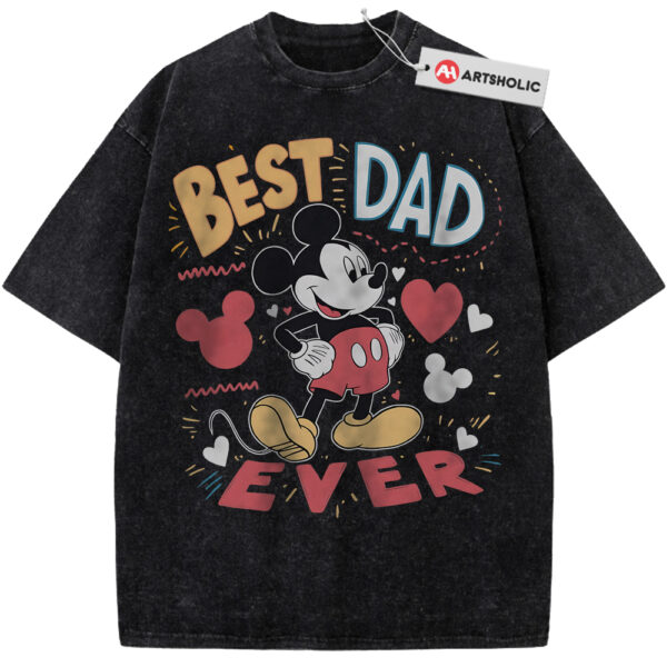 Best Dad Ever Shirt, Mickey Mouse Shirt, Father's Day Shirt, Animated Shirt, Vintage Tee