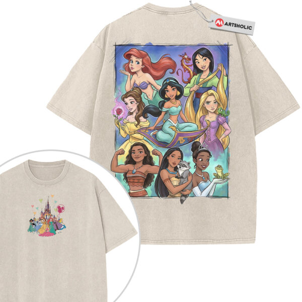 Disney Princess Shirt, Animated Shirt, Vintage T-Shirt 2-Sided