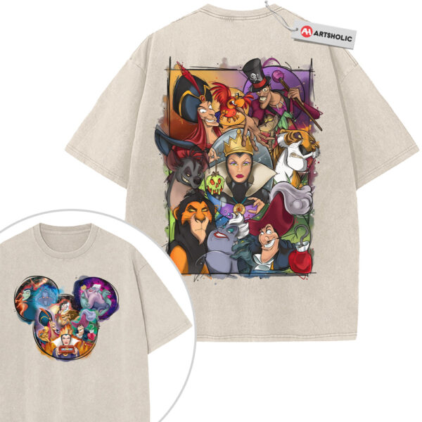 Disney Villains Shirt, Animated Shirt, Vintage Tee 2-Sided