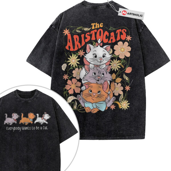 The Aristocats Shirt, Animated Shirt, Vintage Tee 2-Sided