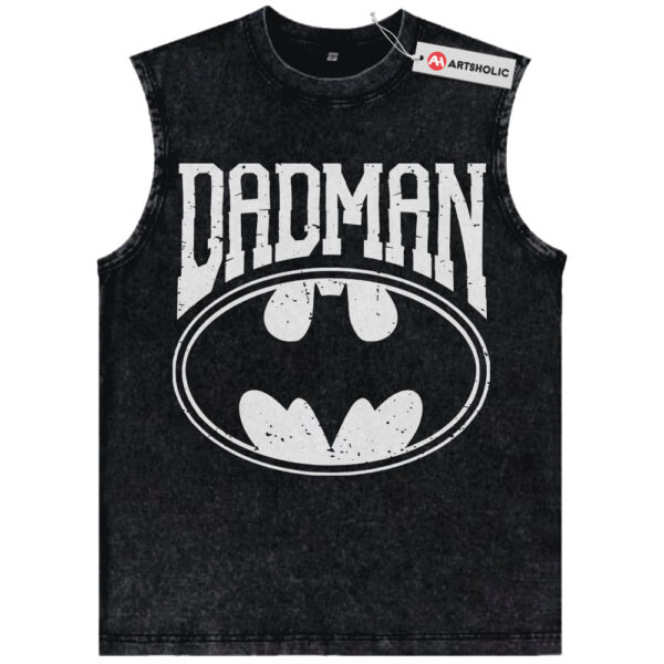 Dadman Tank Top, Batman Tank Top, Movie Tank Top, Father's Day Tank Top, Vintage Tank Top