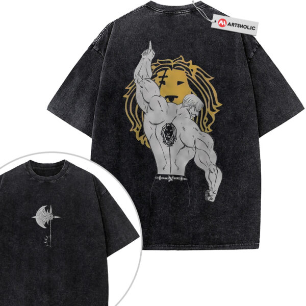 Escanor Shirt, Seven Deadly Sins Shirt, Anime Shirt, Vintage T-Shirt 2-Sided