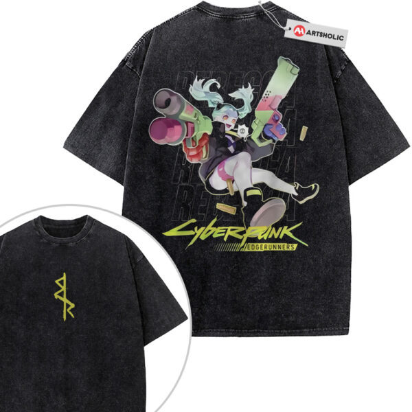 Rebecca Shirt, Cyberpunk: Edgerunners Shirt, Game Shirt, Vintage Tee 2-Sided