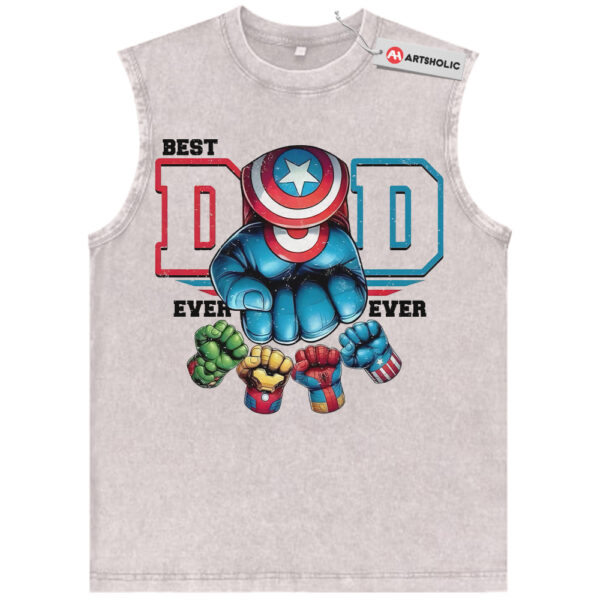 Best Dad Ever Tank Top, The Avengers Tank Top, Father's Day Tank Top, Marvel Comics Tank Top, Vintage Tank Top