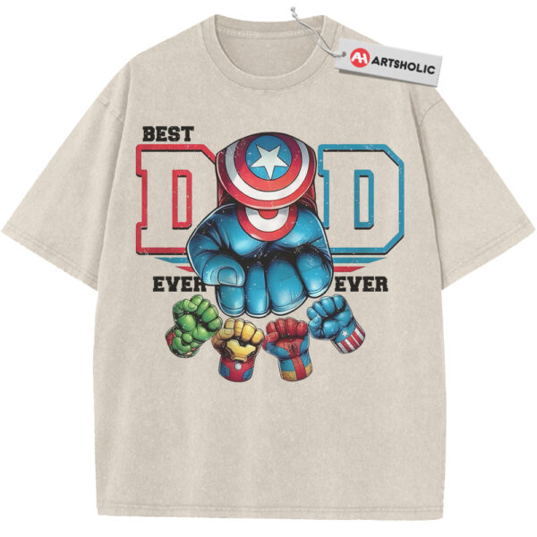 Best Dad Ever Shirt, The Avengers Shirt, Father's Day Shirt, Marvel Comics Shirt, Vintage Tee