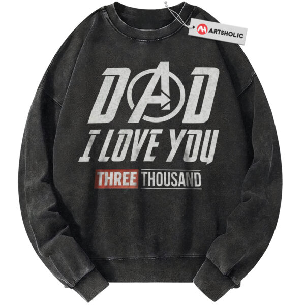 Dad I Love You Three Thousand Shirt, Father's Day Shirt, Marvel Comics Shirt, Vintage Tee