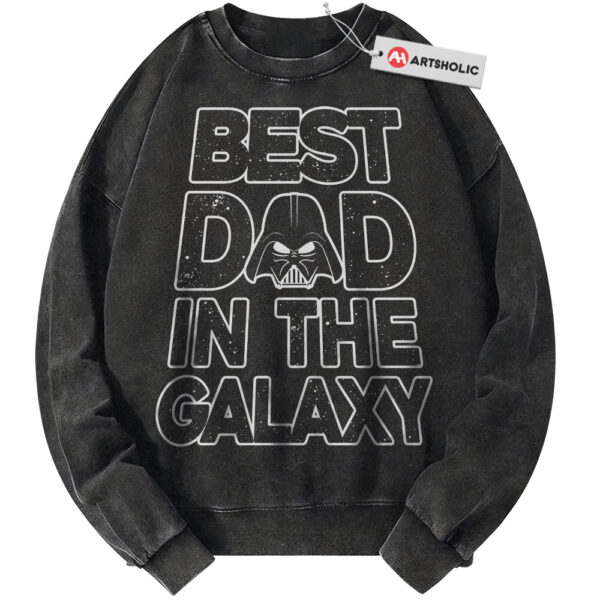 Best Dad In The Galaxy Sweatshirt, Darth Vader Sweatshirt, Star Wars Sweatshirt, Father's Day Sweatshirt, Movie Sweatshirt, Vintage Sweater