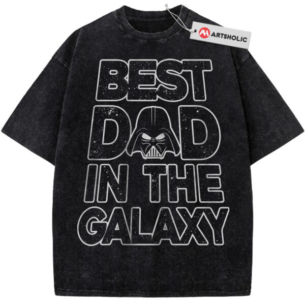 Best Dad In The Galaxy Shirt, Darth Vader Shirt, Star Wars Shirt, Father's Day Shirt, Movie Shirt, Vintage T-Shirt