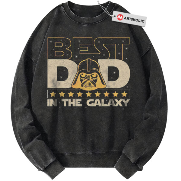 Best Dad In The Galaxy Sweatshirt, Darth Vader Sweatshirt, Star Wars Sweatshirt, Father's Day Sweatshirt, Movie Sweatshirt, Vintage Sweater