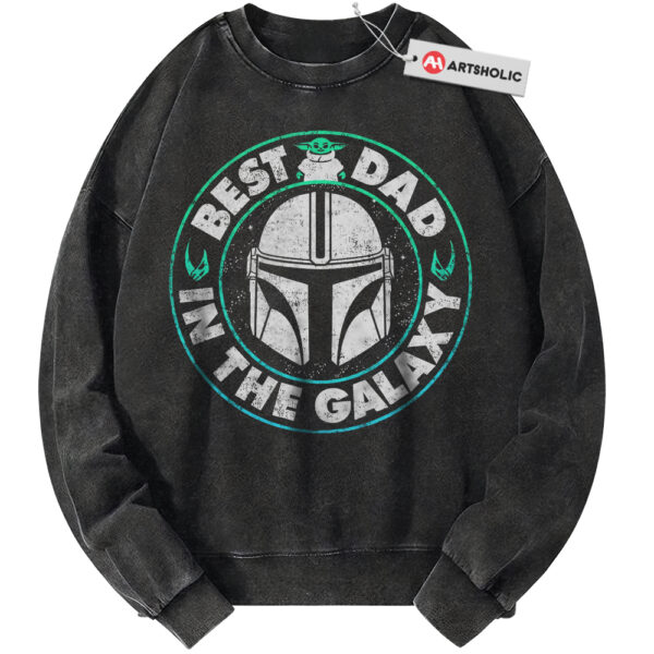 Best Dad In The Galaxy Sweatshirt, Boba Fett Sweatshirt, Star Wars Sweatshirt, Father's Day Sweatshirt, Movie Sweatshirt, Vintage Sweater