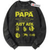 Best Papa In The Galaxy Just Ask Sweatshirt, Star Wars Sweatshirt, Father's Day Sweatshirt, Movie Sweatshirt, Vintage Sweater