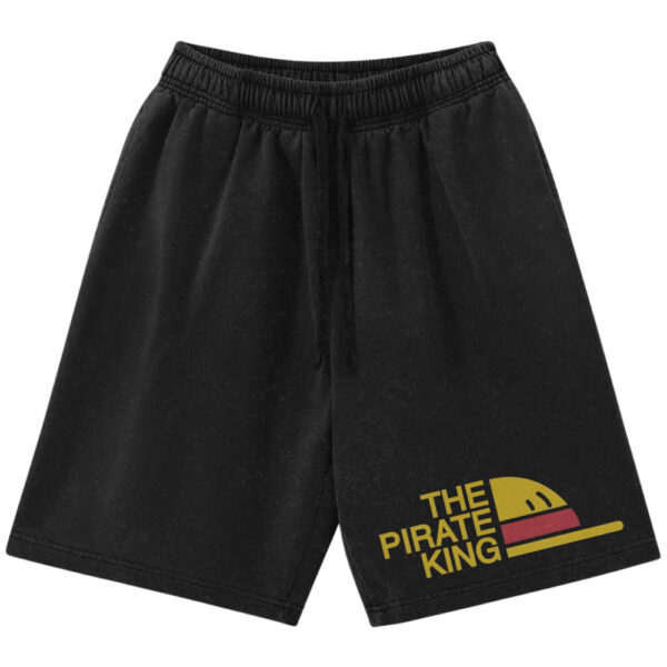 The Pirate King Shorts, Monkey D Luffy Shorts, One Piece Shorts, Anime Shorts, Vintage Shorts