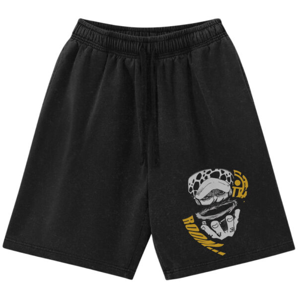 Trafalgar D Water Law Shorts, One Piece Shorts, Anime Shorts, Vintage Shorts