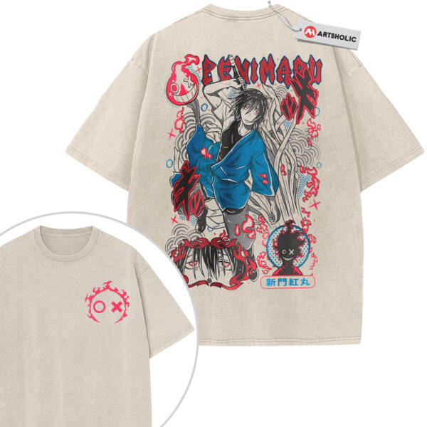 Benimaru Shirt, Fire Force Shirt, Anime Shirt, Vintage Tee 2-Sided