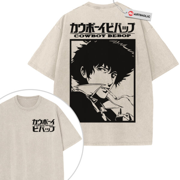 Spike Spiegel Shirt, Cowboy Bebop Shirt, Anime Shirt, Vintage T-Shirt 2-Sided