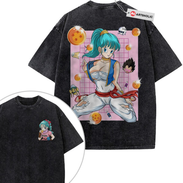 Bulma Shirt, Dragon Ball Shirt, Anime Shirt, Vintage T-Shirt 2-Sided