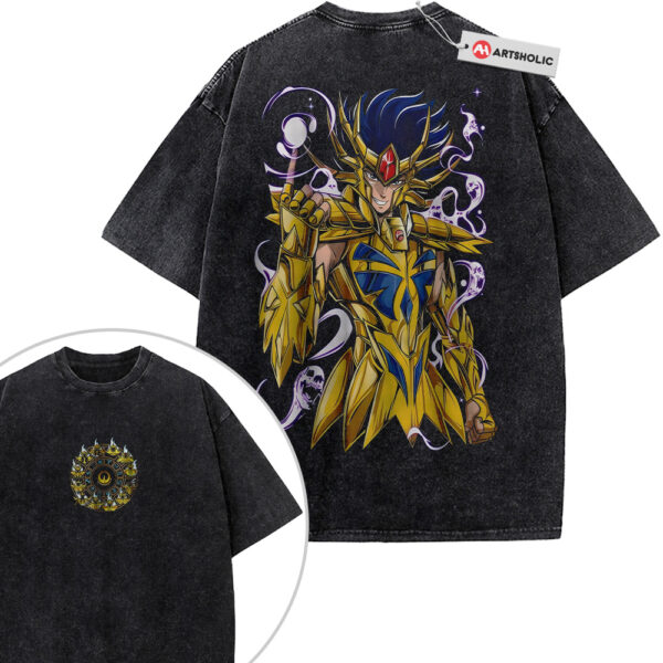 Cancer Deathmask Shirt, Saint Seiya Shirt, Anime Shirt, Vintage Tee 2-Sided