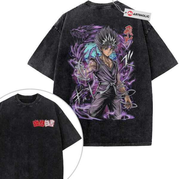 Hiei Shirt, YuYu Hakusho Shirt, Anime Shirt, Vintage Tee 2-Sided