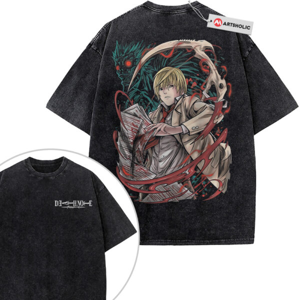Light Yagami Shirt, Ryuk Shirt, Death Note Shirt, Anime Shirt, Vintage Tee 2-Sided