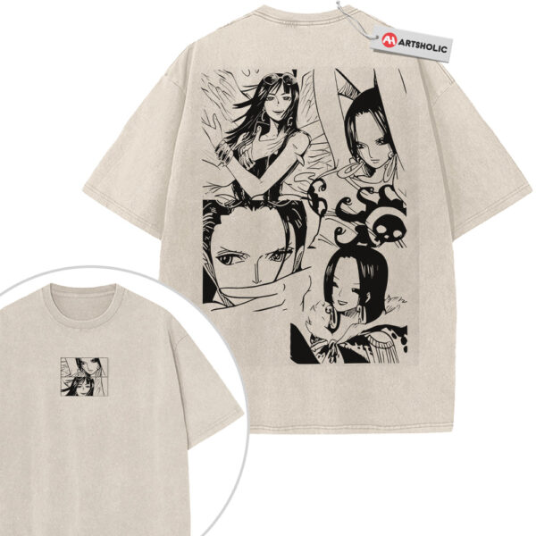Nico Robin Shirt, Boa Hancock Shirt, One Piece Shirt, Anime Shirt, Vintage Tee 2-Sided