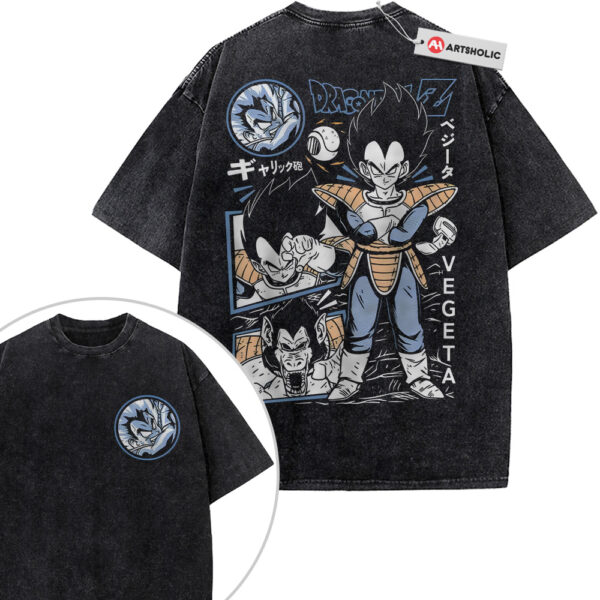Vegeta Shirt, Dragon Ball Shirt, Anime Shirt, Vintage T-Shirt 2-Sided