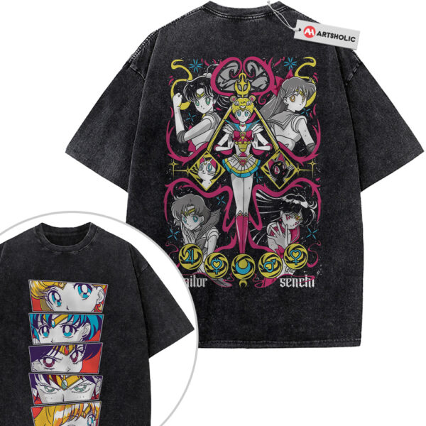 Sailor Moon Shirt, Anime Shirt, Vintage Tee 2-Sided