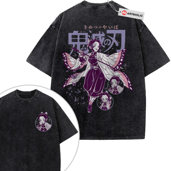 Shinobu Kocho Shirt, Demon Slayer Shirt, Anime Shirt, Vintage T-Shirt 2-Sided