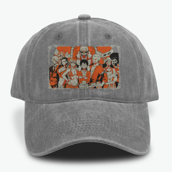 Straw Hat Pirates Caps, One Piece Caps, Anime Caps, Vintage Caps
