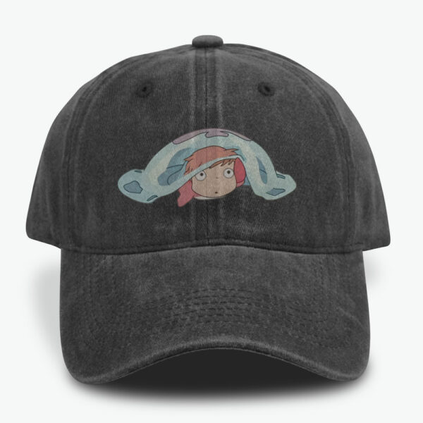 Ponyo Caps, Studio Ghibli Caps, Anime Caps, Vintage Caps