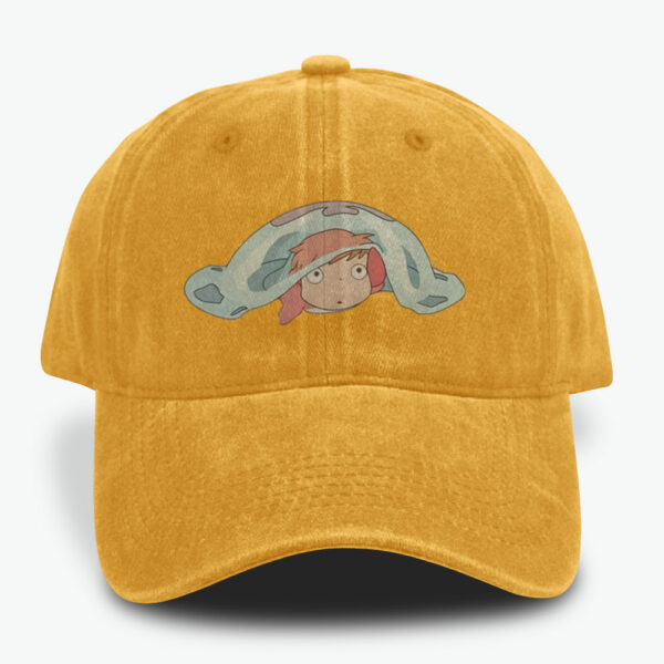 Ponyo Caps, Studio Ghibli Caps, Anime Caps, Vintage Caps