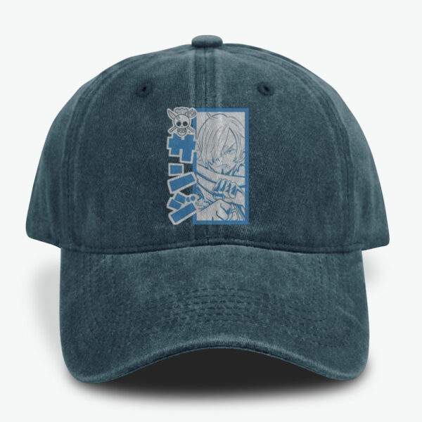 Vinsmoke Sanji Caps, One Piece Caps, Anime Caps, Vintage Caps