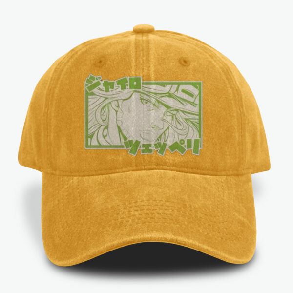 Gyro Zeppeli Caps, JoJo's Bizarre Adventure Caps, Anime Caps, Vintage Caps