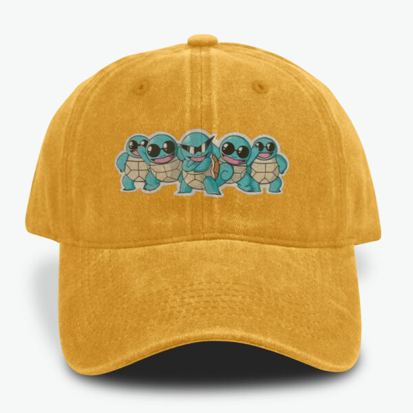 Squirtle Caps, Wartortle Caps, Blastoise Caps, Pokemon Caps, Anime Caps, Vintage Caps