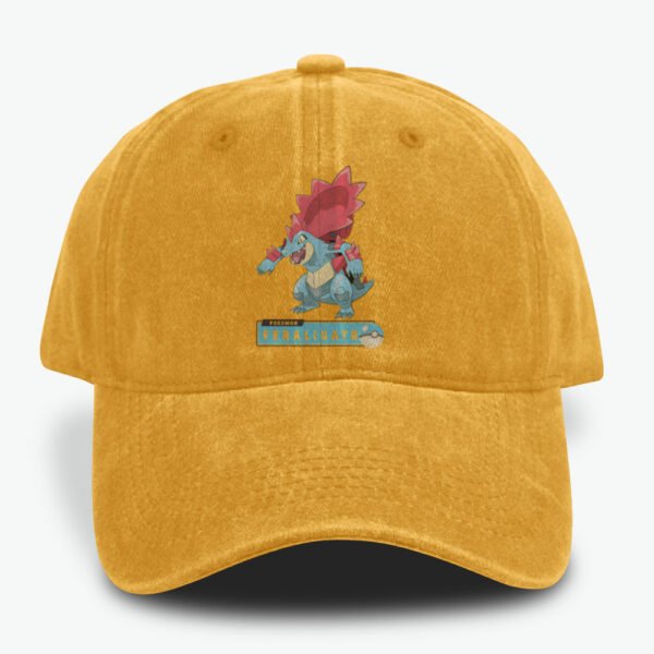 Feraligatr Caps, Croconaw Caps, Totodile Caps, Pokemon Caps, Anime Caps, Vintage Caps