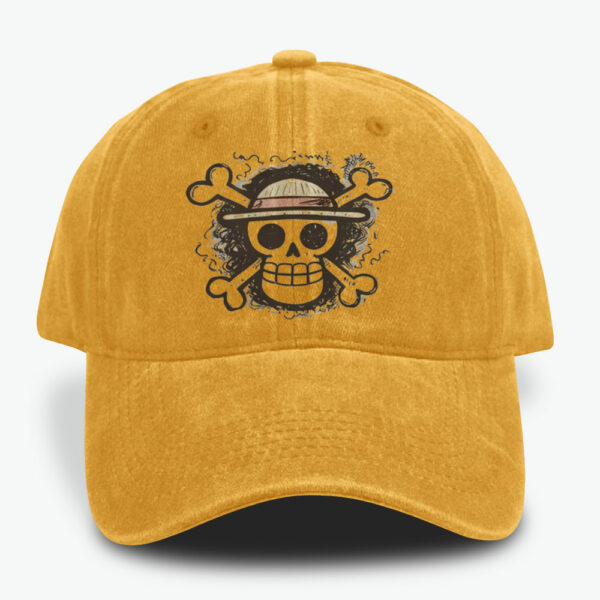 Laboon and Brook Caps, One Piece Caps, Anime Caps, Vintage Caps