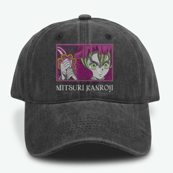 Mitsuri Kanroji Caps, Demon Slayer Caps, Anime Caps, Vintage Caps