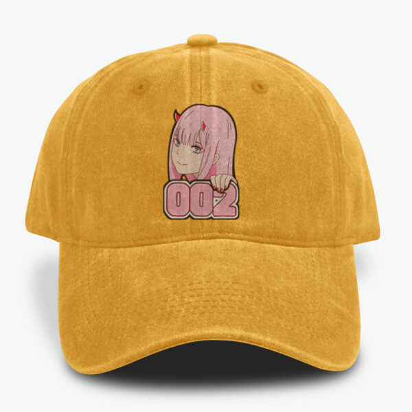 Zero Two Caps, Darling in the Franxx Caps, Anime Caps, Vintage Caps