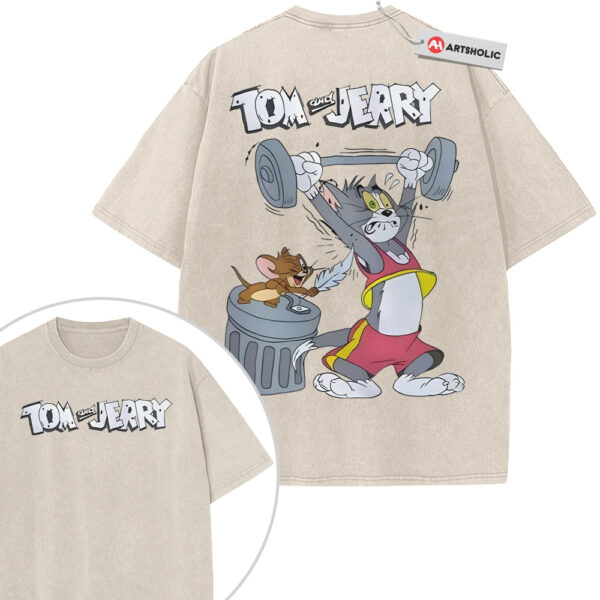 Tom and Jerry Shirt, Animated Shirt, Vintage Tee 2-Sided