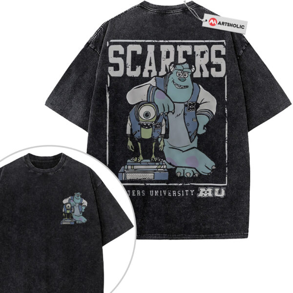 Mike Wazowski and James P. Sullivan Shirt, Monsters, Inc. Shirt, Animated Shirt, Vintage Tee 2-Sided