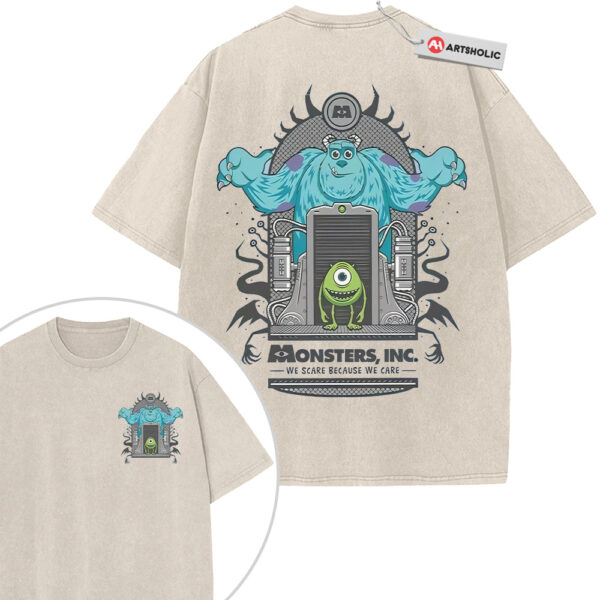 Mike Wazowski and James P. Sullivan Shirt, Monsters, Inc. Shirt, Animated Shirt, Vintage Tee 2-Sided