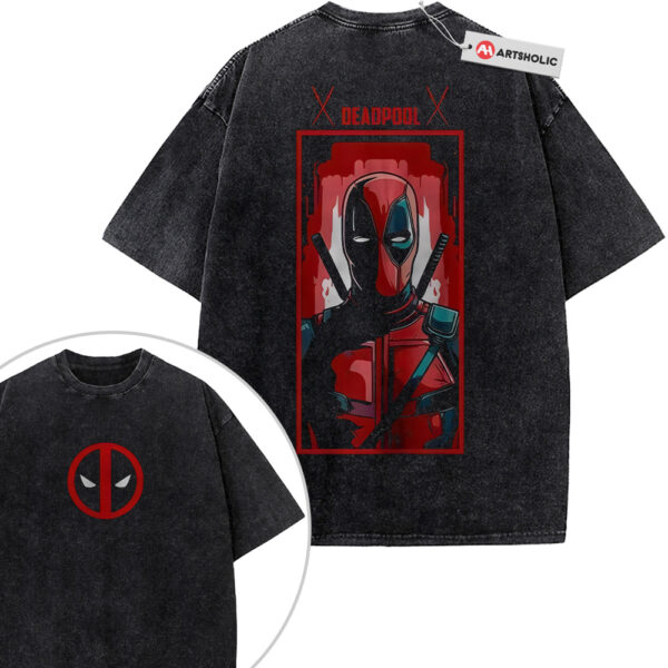 Deadpool Shirt, Marvel Comics Shirt, Vintage T-Shirt 2-Sided